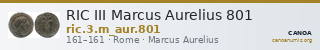 RIC III Marcus Aurelius 801 — CANOA