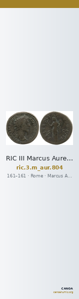 RIC III Marcus Aurelius 804 — CANOA