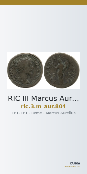 RIC III Marcus Aurelius 804 — CANOA