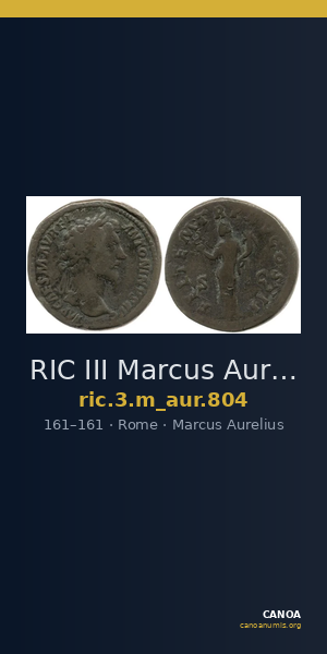RIC III Marcus Aurelius 804 — CANOA