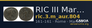 RIC III Marcus Aurelius 804 — CANOA