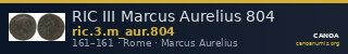 RIC III Marcus Aurelius 804 — CANOA