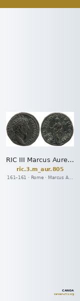 RIC III Marcus Aurelius 805 — CANOA