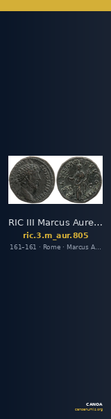 RIC III Marcus Aurelius 805 — CANOA
