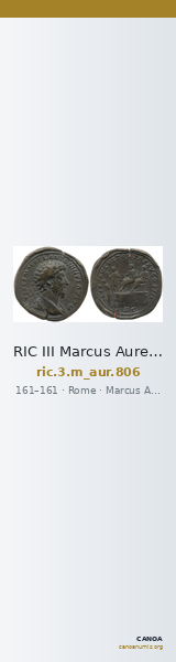 RIC III Marcus Aurelius 806 — CANOA