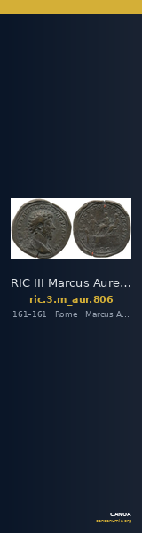 RIC III Marcus Aurelius 806 — CANOA