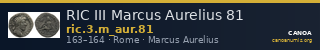RIC III Marcus Aurelius 81 — CANOA