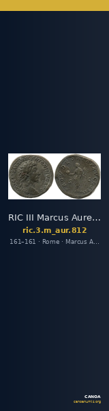 RIC III Marcus Aurelius 812 — CANOA