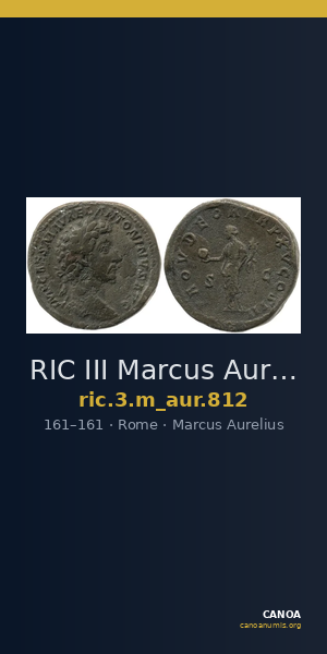 RIC III Marcus Aurelius 812 — CANOA