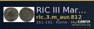 RIC III Marcus Aurelius 812 — CANOA