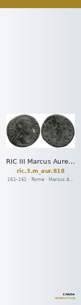 RIC III Marcus Aurelius 818 — CANOA