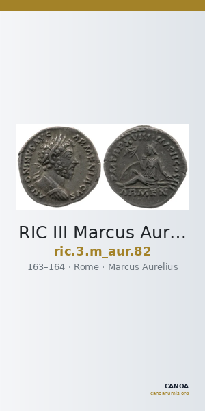 RIC III Marcus Aurelius 82 — CANOA
