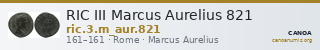 RIC III Marcus Aurelius 821 — CANOA