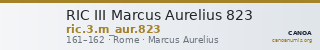 RIC III Marcus Aurelius 823 — CANOA