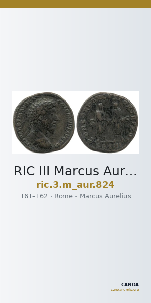 RIC III Marcus Aurelius 824 — CANOA