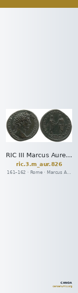 RIC III Marcus Aurelius 826 — CANOA