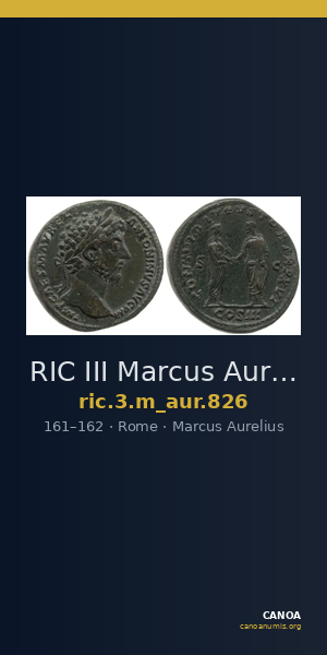 RIC III Marcus Aurelius 826 — CANOA