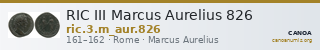 RIC III Marcus Aurelius 826 — CANOA
