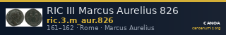 RIC III Marcus Aurelius 826 — CANOA
