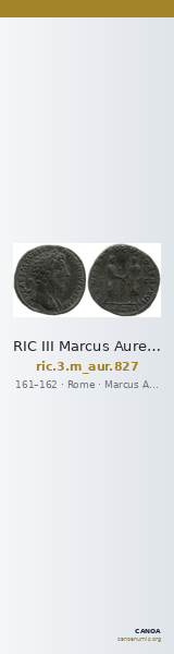 RIC III Marcus Aurelius 827 — CANOA