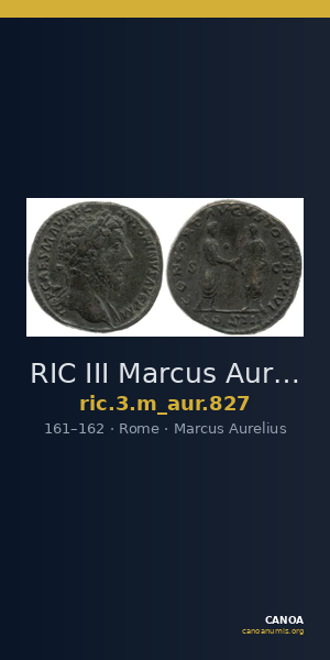 RIC III Marcus Aurelius 827 — CANOA