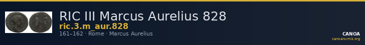 RIC III Marcus Aurelius 828 — CANOA