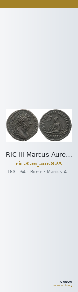 RIC III Marcus Aurelius 82A — CANOA