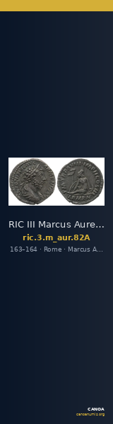 RIC III Marcus Aurelius 82A — CANOA