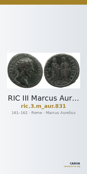 RIC III Marcus Aurelius 831 — CANOA