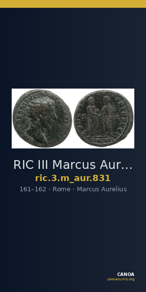 RIC III Marcus Aurelius 831 — CANOA