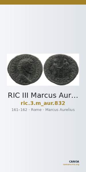 RIC III Marcus Aurelius 832 — CANOA