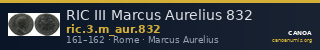 RIC III Marcus Aurelius 832 — CANOA