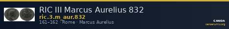 RIC III Marcus Aurelius 832 — CANOA