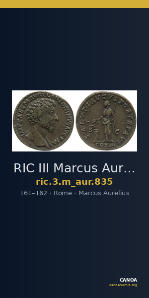 RIC III Marcus Aurelius 835 — CANOA