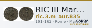 RIC III Marcus Aurelius 835 — CANOA