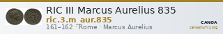 RIC III Marcus Aurelius 835 — CANOA