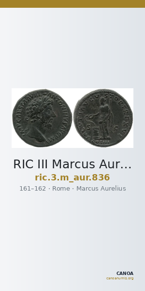 RIC III Marcus Aurelius 836 — CANOA
