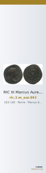 RIC III Marcus Aurelius 842 — CANOA