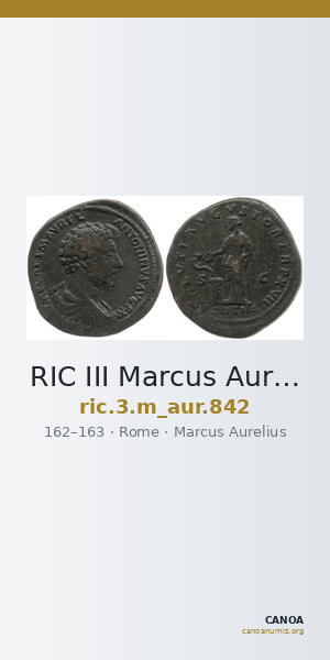 RIC III Marcus Aurelius 842 — CANOA