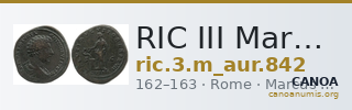RIC III Marcus Aurelius 842 — CANOA