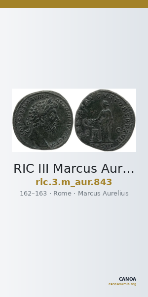 RIC III Marcus Aurelius 843 — CANOA