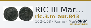 RIC III Marcus Aurelius 843 — CANOA