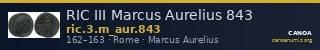 RIC III Marcus Aurelius 843 — CANOA