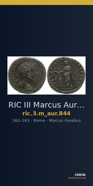 RIC III Marcus Aurelius 844 — CANOA