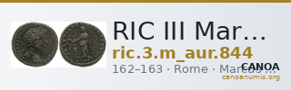 RIC III Marcus Aurelius 844 — CANOA