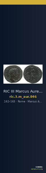 RIC III Marcus Aurelius 846 — CANOA