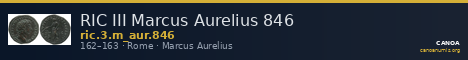 RIC III Marcus Aurelius 846 — CANOA