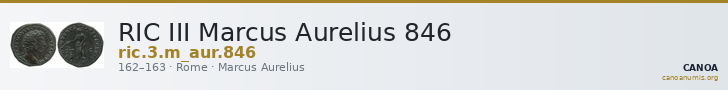 RIC III Marcus Aurelius 846 — CANOA