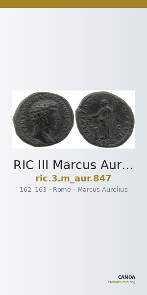 RIC III Marcus Aurelius 847 — CANOA