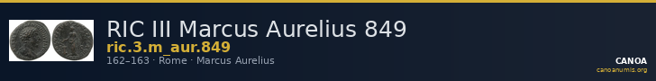 RIC III Marcus Aurelius 849 — CANOA